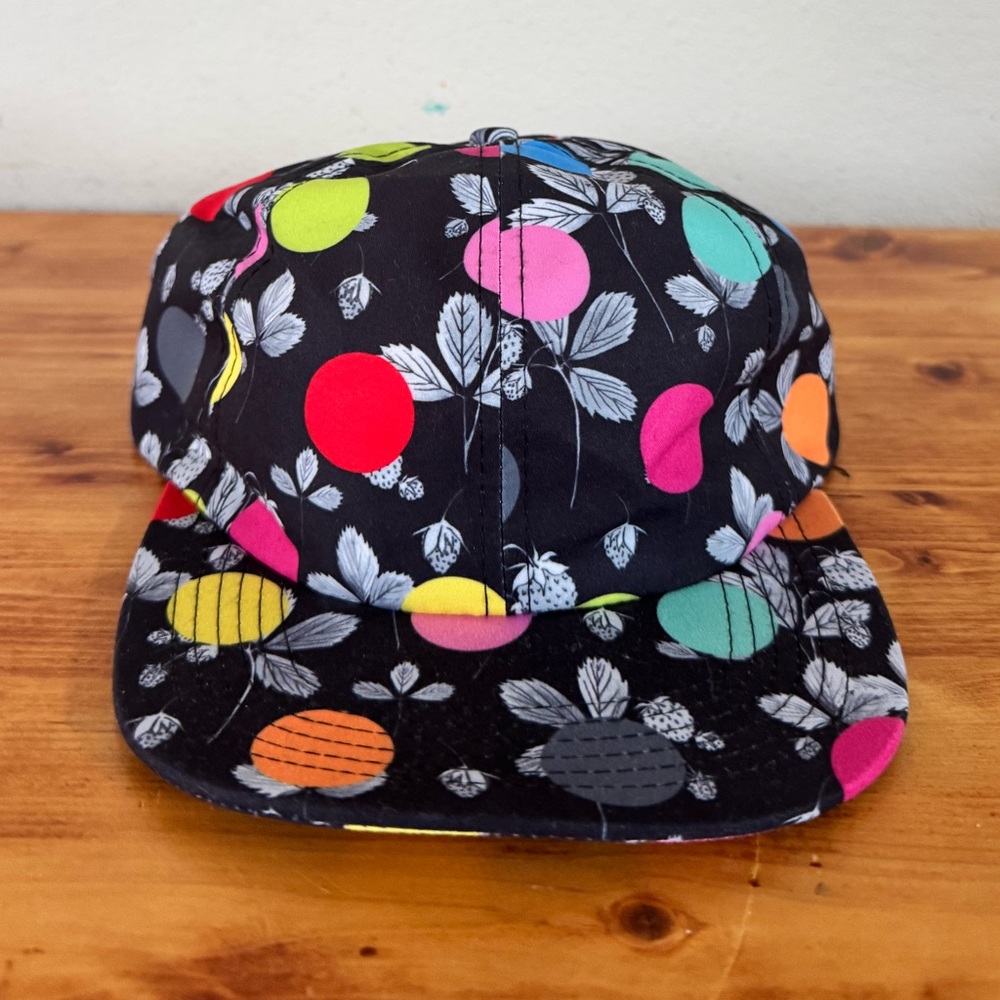 Chapeau Patrick Hat Cap Snap Back Black Color Factory Dots One Size Adjustable